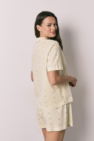 Women' Secret Korte pyjama in Geel