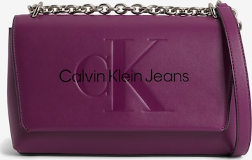 Calvin Klein Jeans Schultertasche in Lila: predná strana