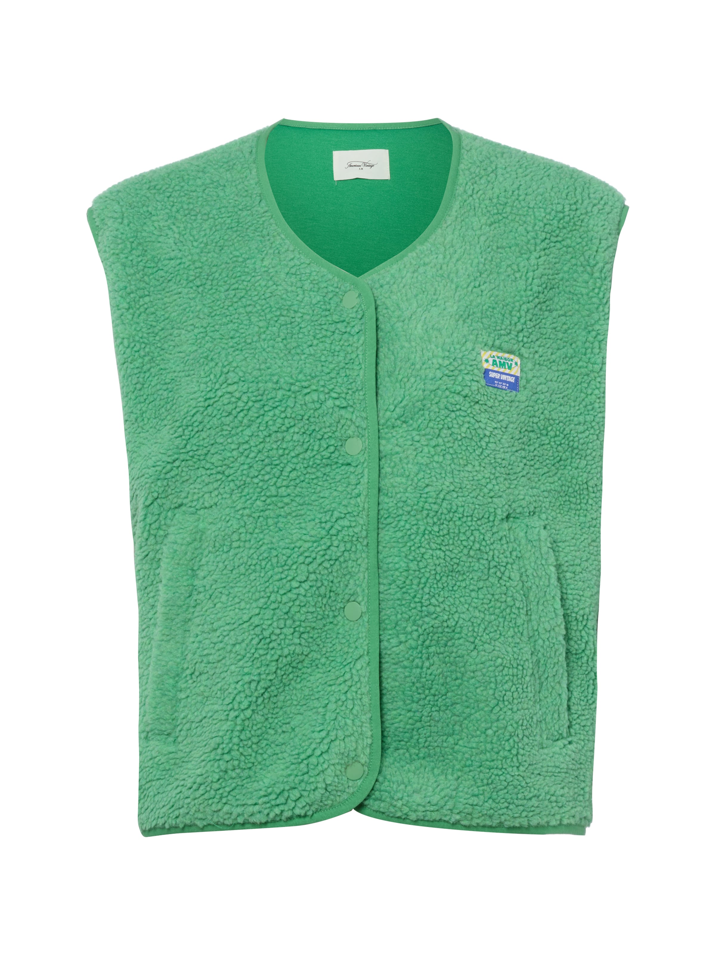 Gilet 'Hoktown' AMERICAN VINTAGE en vert : devant