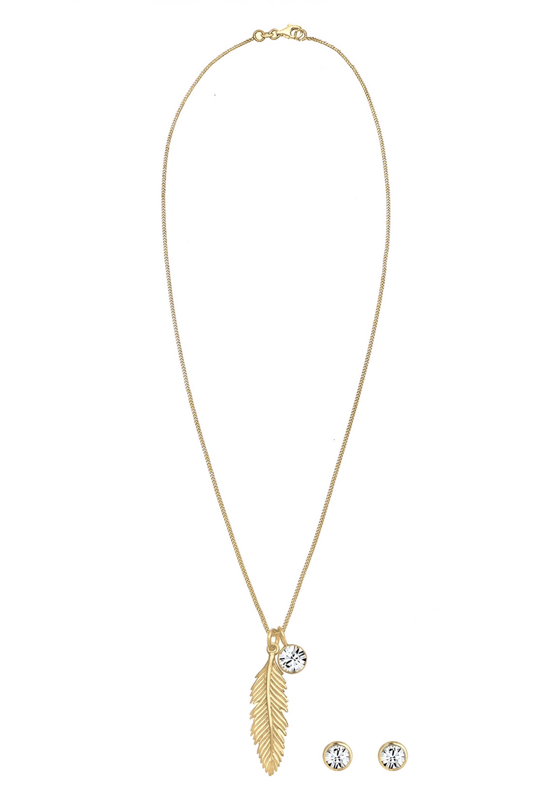 ELLI Sieraden set in Goud: voorkant