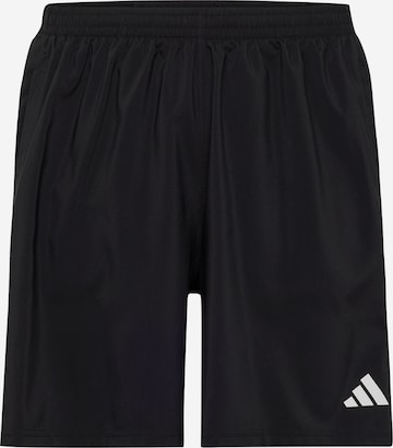 ADIDAS PERFORMANCE Loose fit Workout Pants 'OTR B' in Black: front