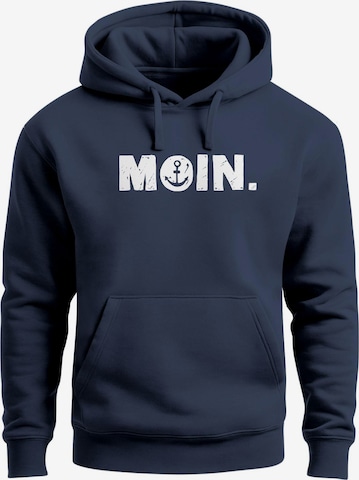 Neverless Sweatshirt 'Moin Anchor' in Blue: front