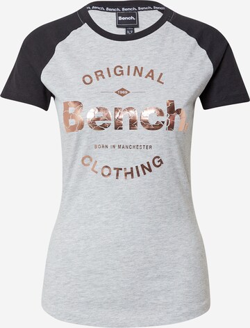 BENCH Shirt 'LEYTON' in Grijs: voorkant