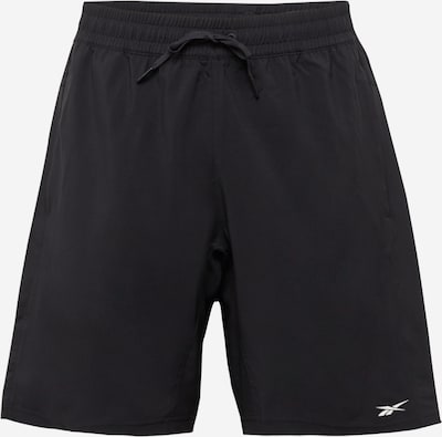 Pantaloni sport 'Workout Ready' Reebok pe negru / alb, Vizualizare produs