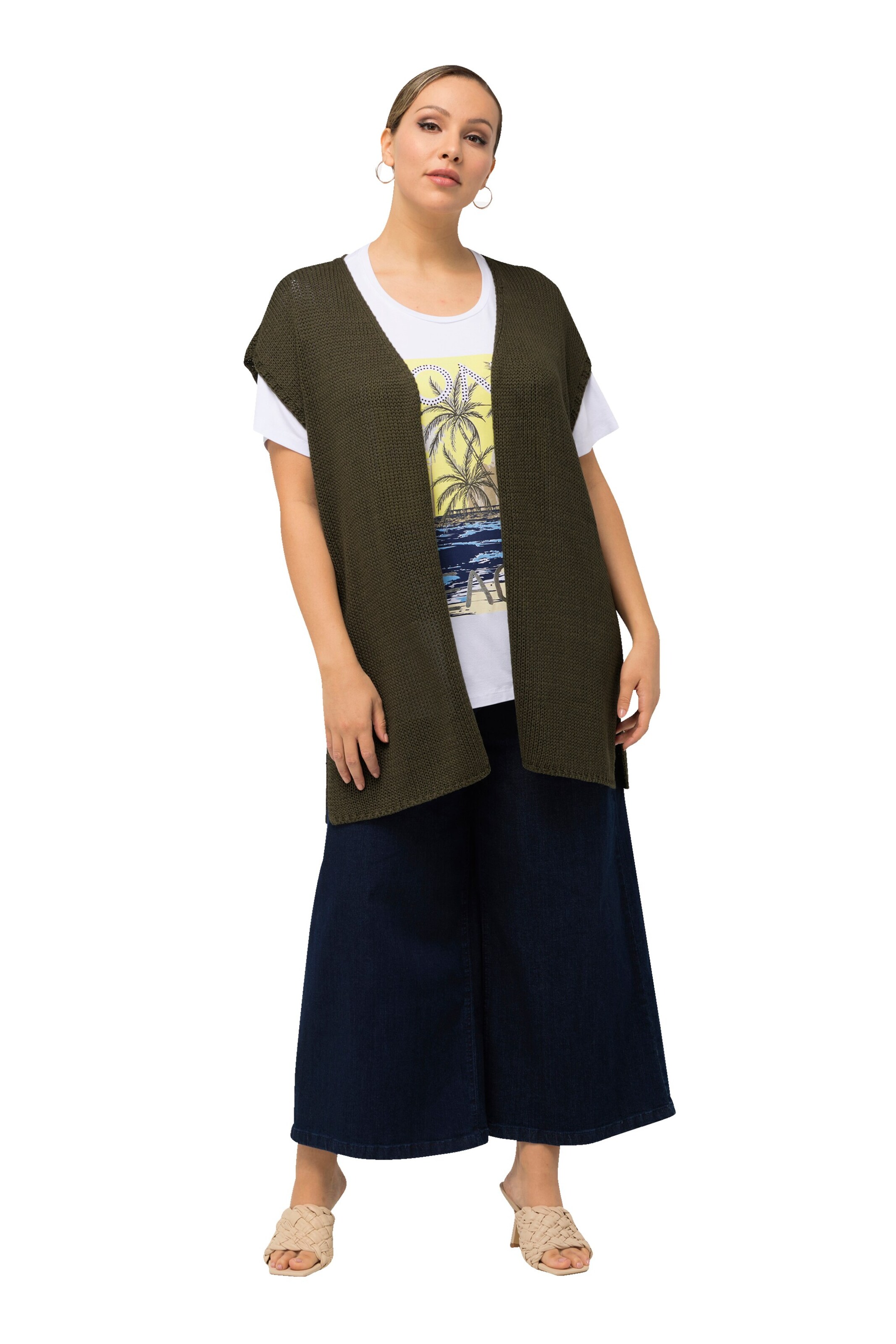 Ulla Popken Strickjacke in Braun