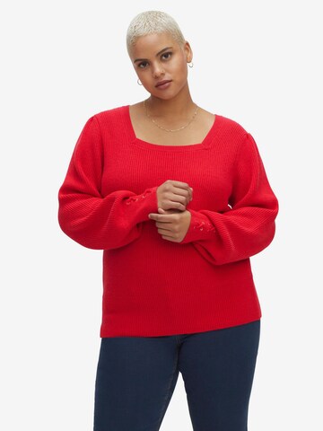 sheego by Joe Browns Pullover in Rot: predná strana