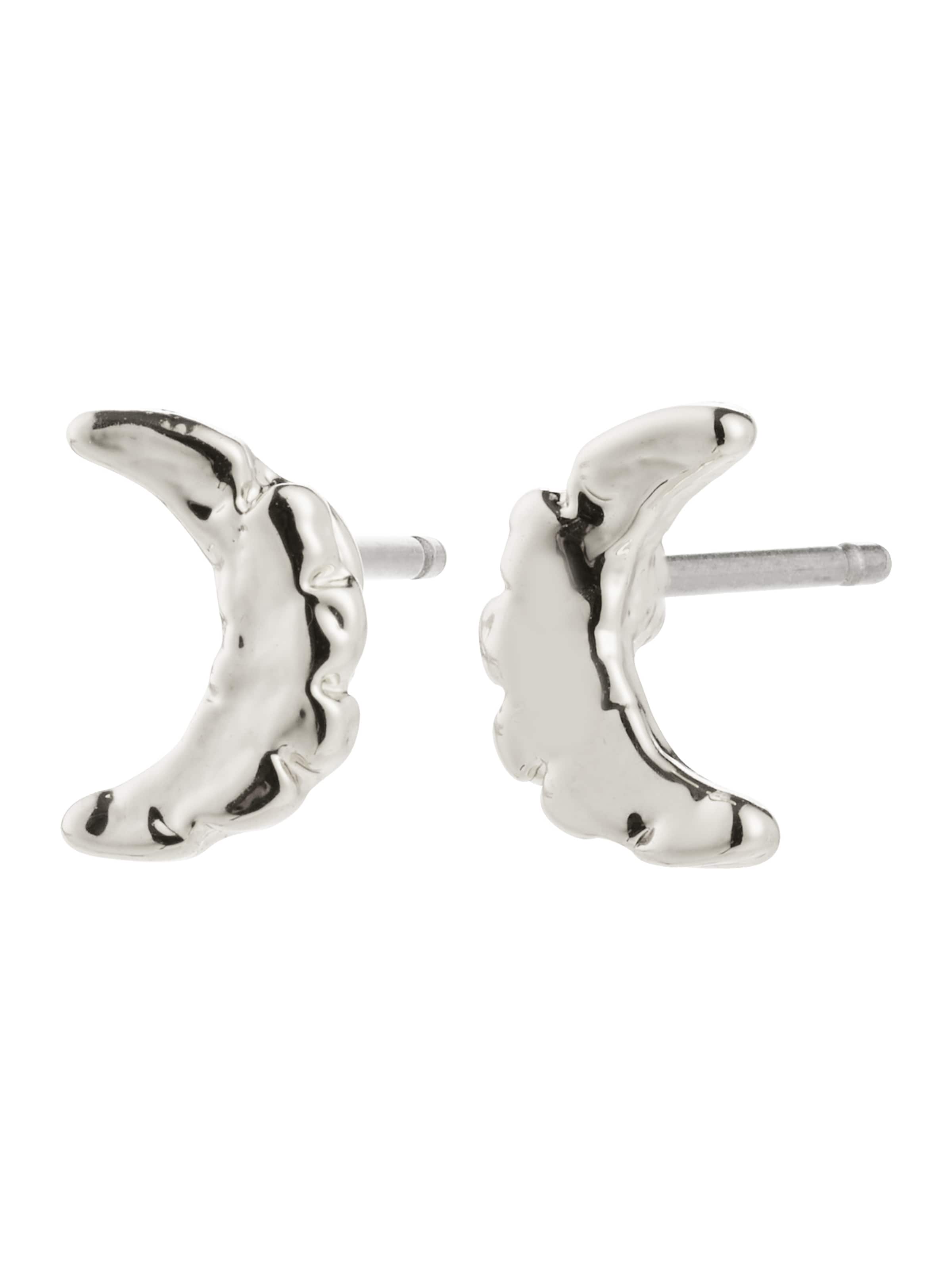 Pilgrim Náušnice ' Between ' – stříbrná: přední strana