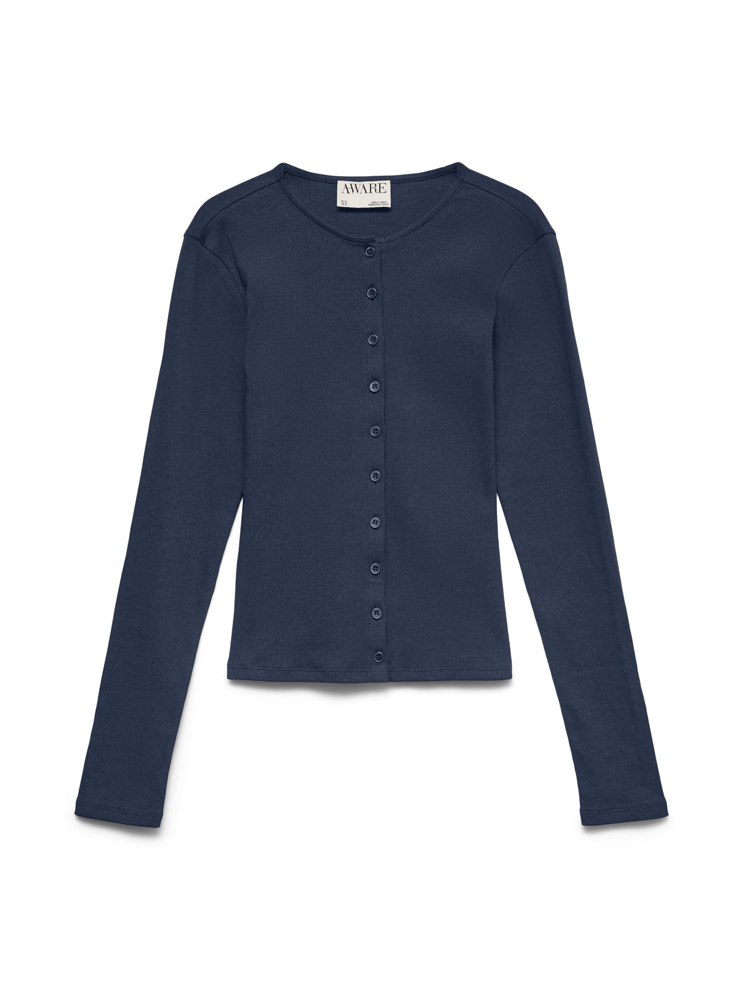 VERO MODA Gebreid vest in Blauw: voorkant