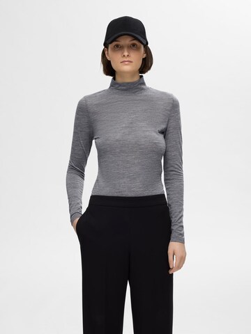 SELECTED FEMME Sweater 'WOLA' in Grey: front