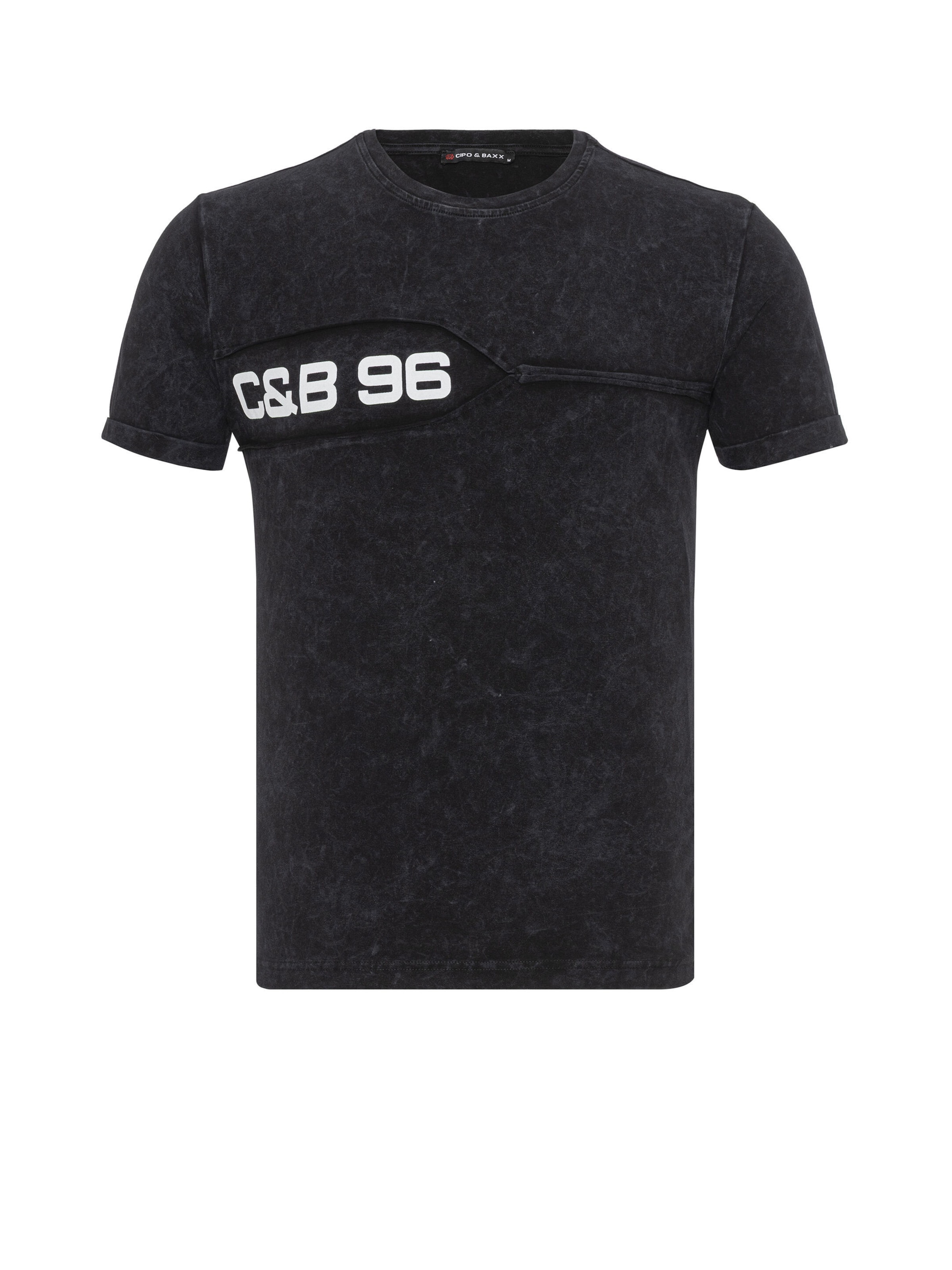 CIPO & BAXX Shirt 'CT805' in Black: front