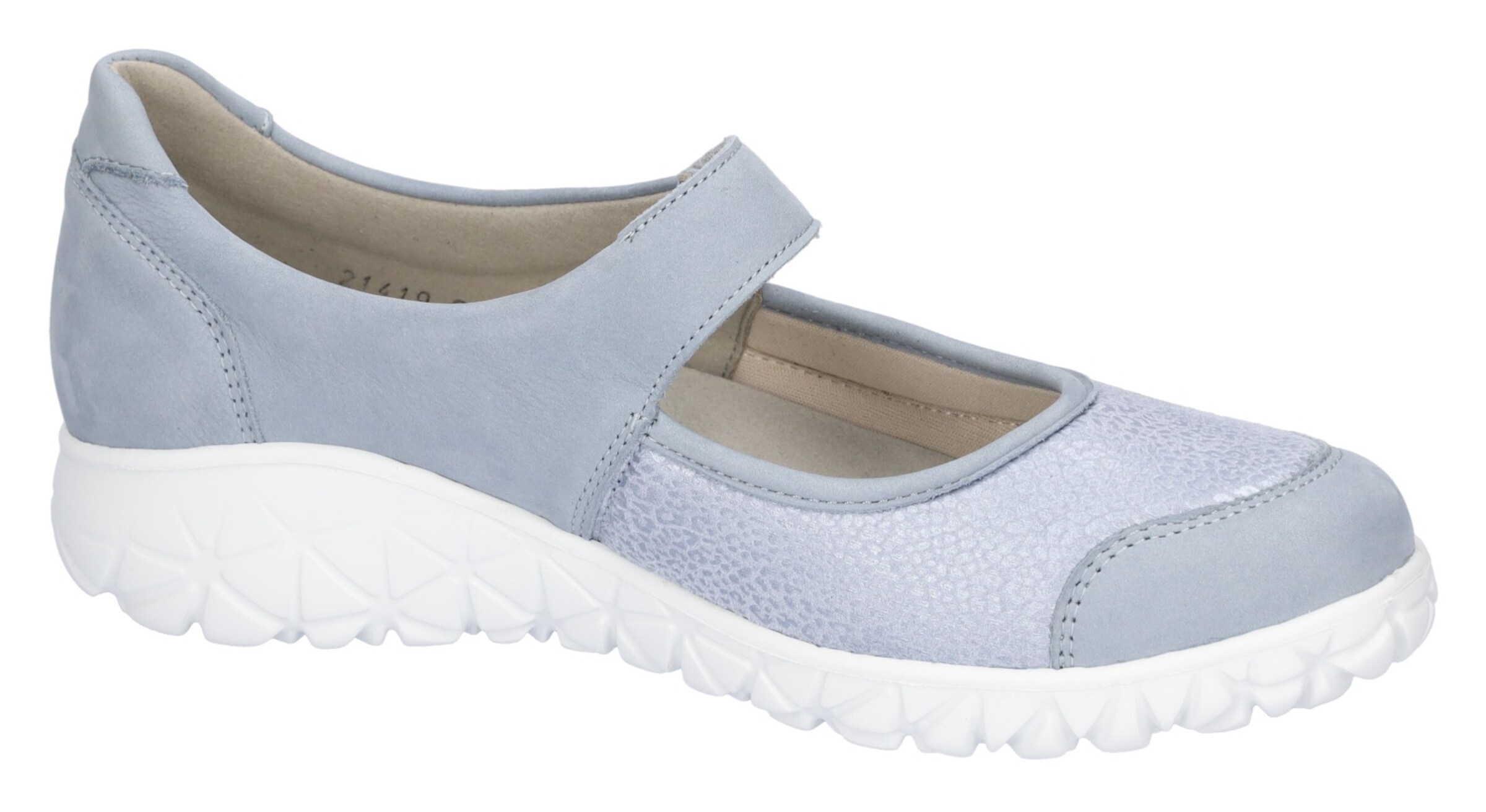 WALDLÄUFER Ballet Flats with Strap in Blue