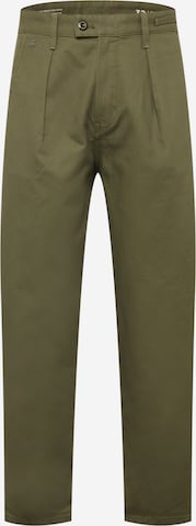 G-Star RAW Pleat-Front Pants in Green: front