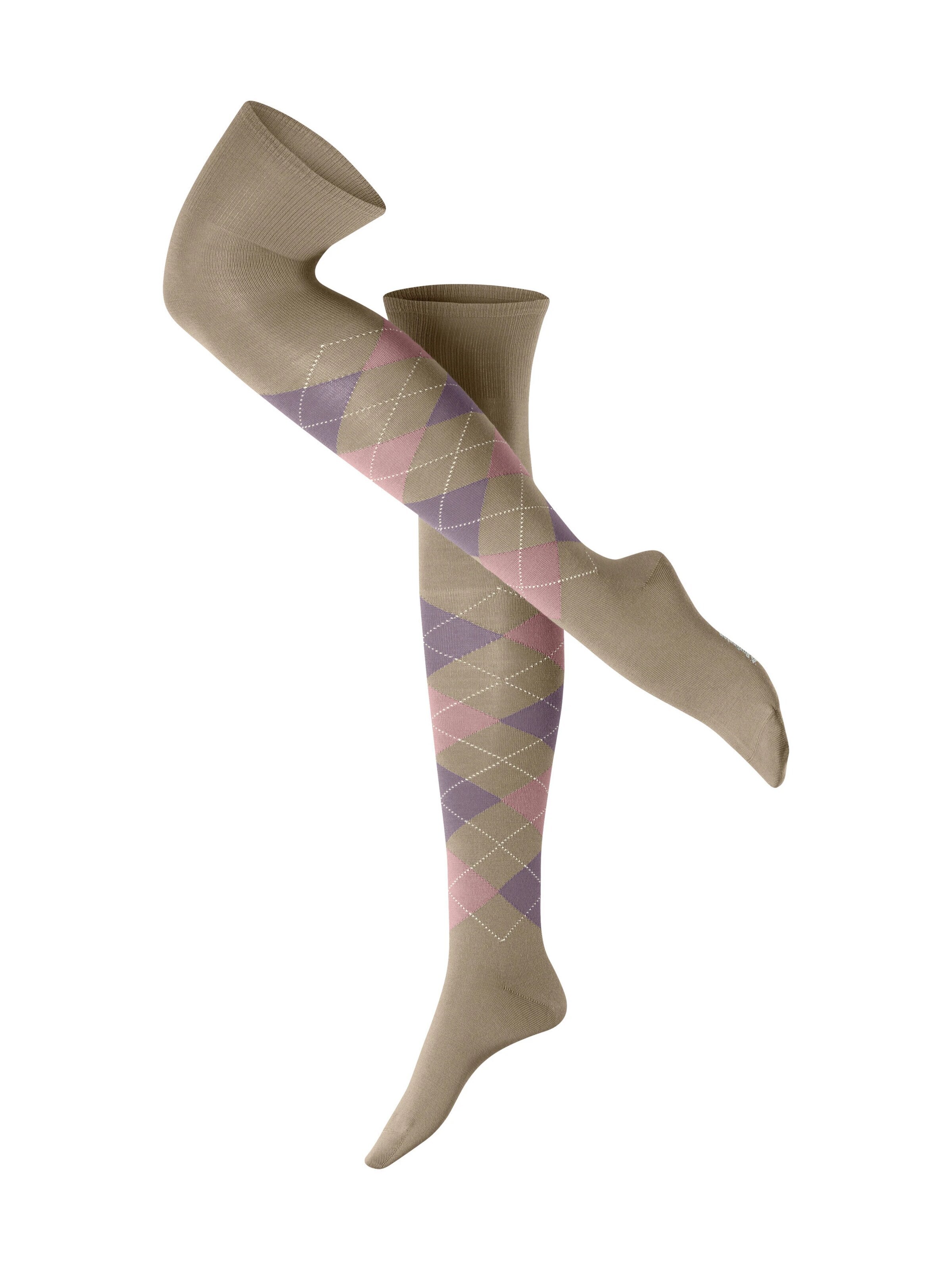 BURLINGTON Overknee Strümpfe 'Marylebone'‌‌‌‌‌‌‌‌‌‌ in Braun: Vorderseite
