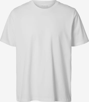 T-Shirt '16087842' SELECTED en blanc : devant