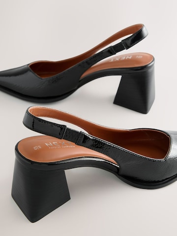 Next Lodičky s otvorenou pätou 'Forever Comfort' - Čierna