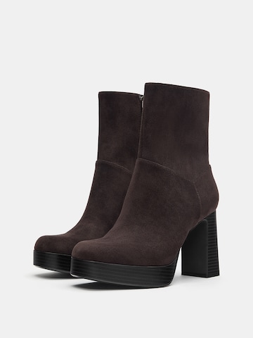 Pull&Bear Stiefelette in Braun