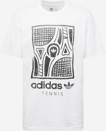 T-Shirt 'GFX' ADIDAS ORIGINALS en blanc : devant