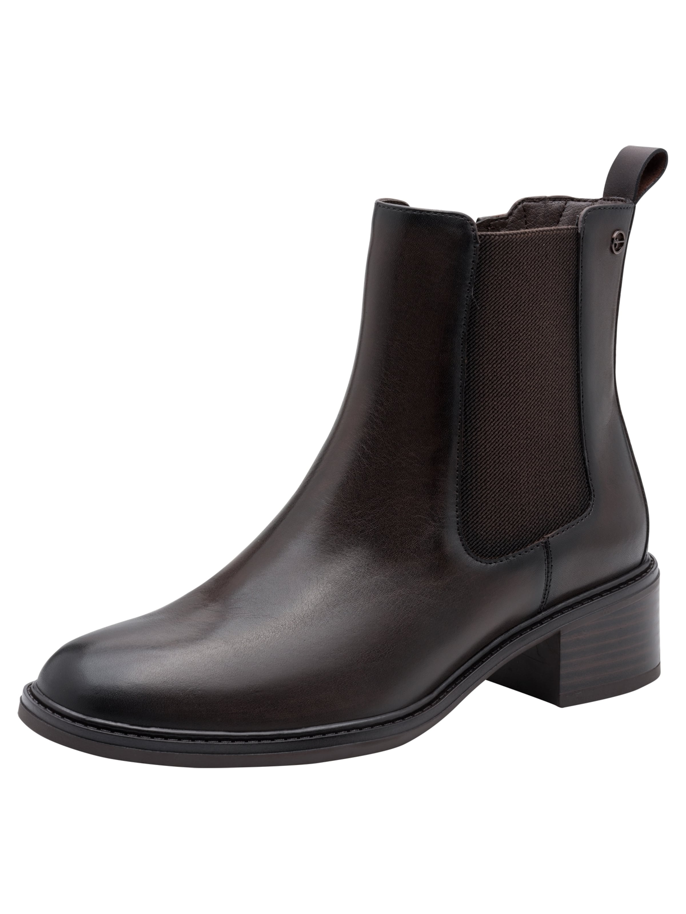 Tamaris Chelsea boots in Bruin: voorkant