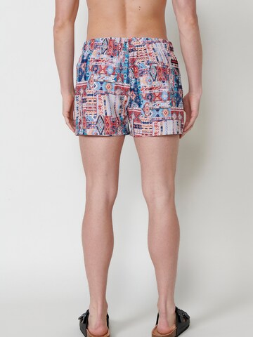 KOROSHI Badeshorts in Mischfarben