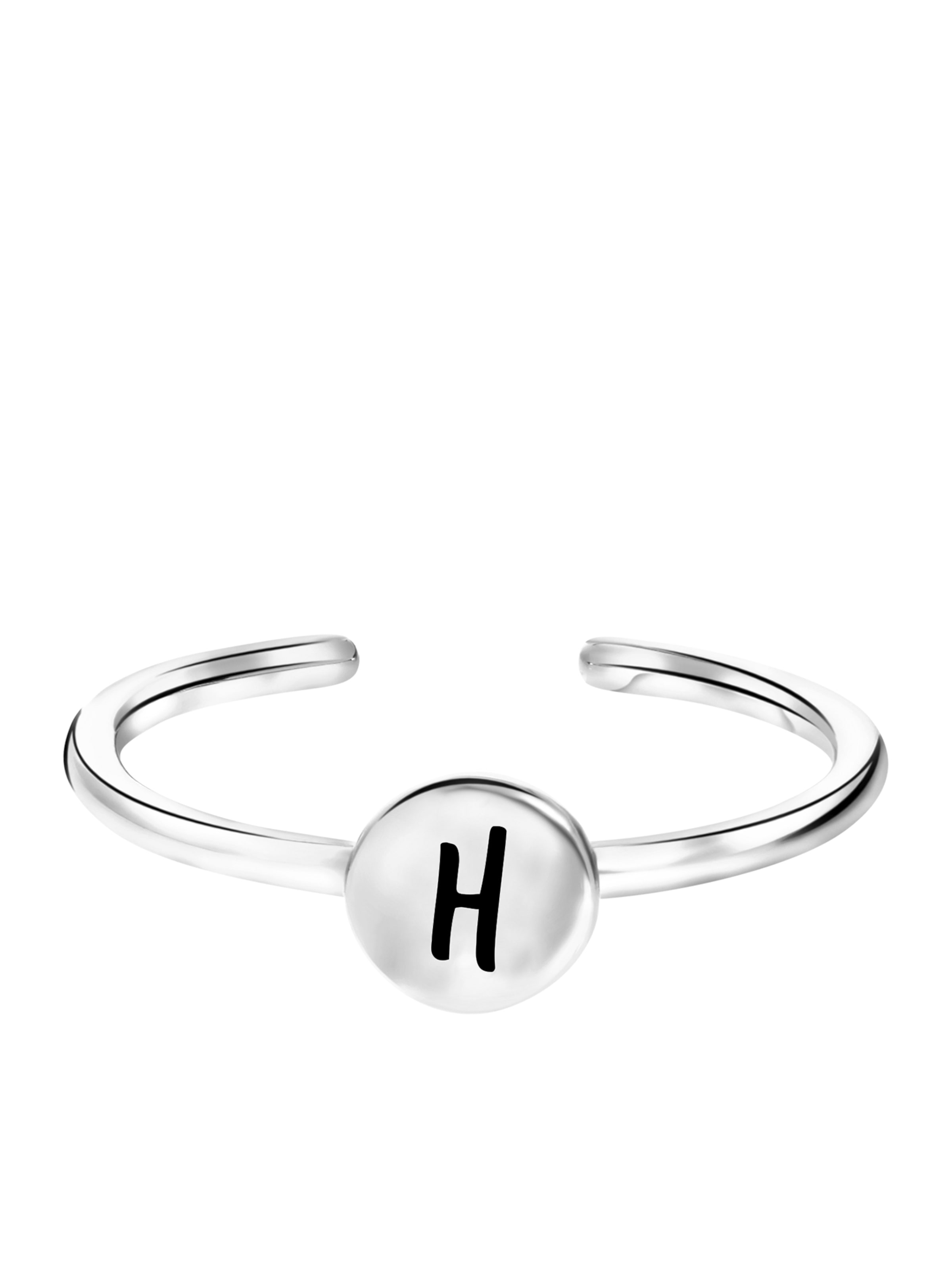 Lucardi Ring in Silver: front