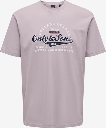 Only & Sons Shirt in Purple: front