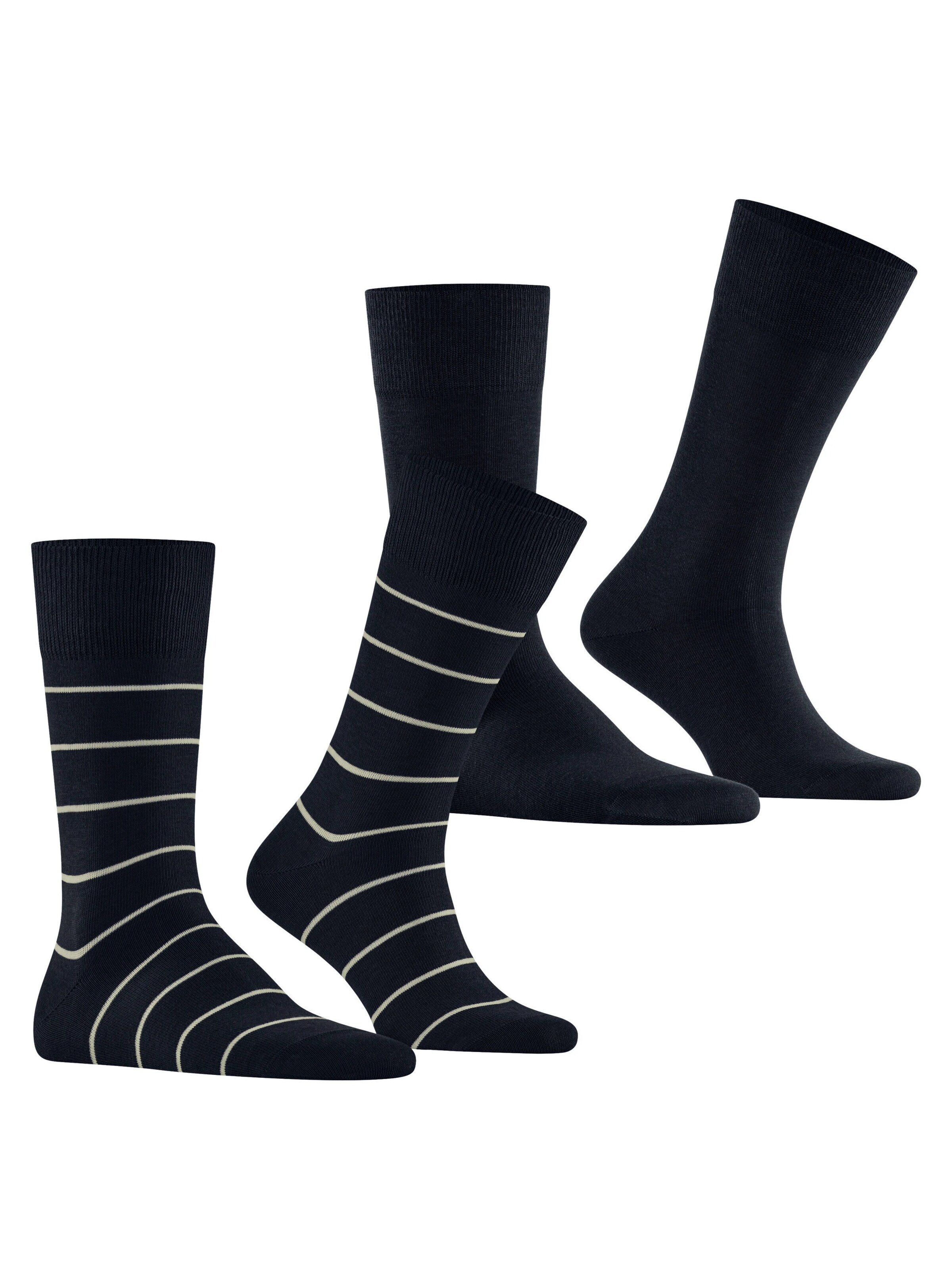 ESPRIT Socks 'Modern Stripe 2-Pack' in Blue