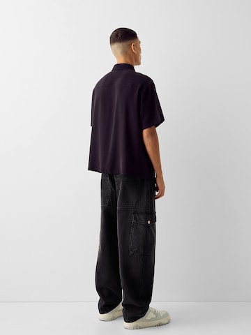 Bershka Regular Jeans in Schwarz