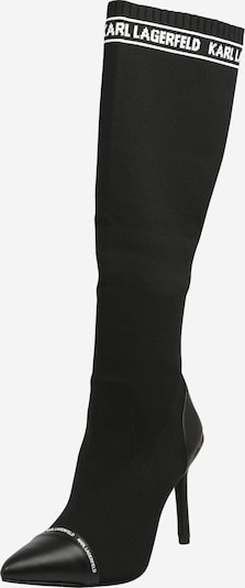 Karl Lagerfeld Škornji 'PANDORA' | črna / bela barva, Prikaz izdelka