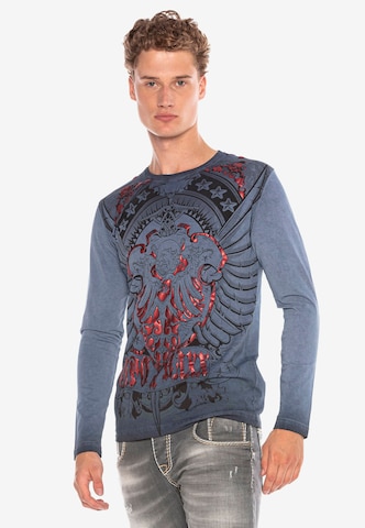 CIPO & BAXX Langarmshirt in Blau