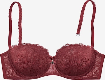 LASCANA Balconette Bra in Red: front