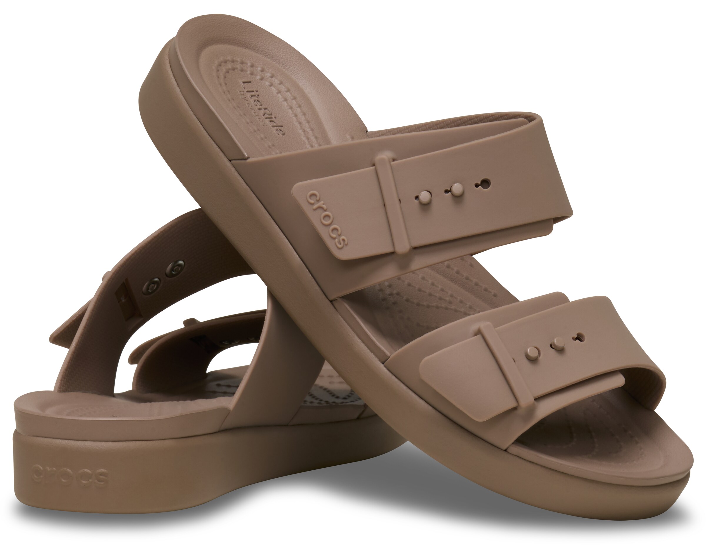 Crocs Pantolette 'Brooklyn' in Braun