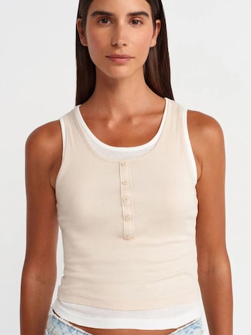 Chemisier 'Blusen' Dilvin en beige