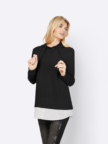 Sweat-shirt heine en noir : devant