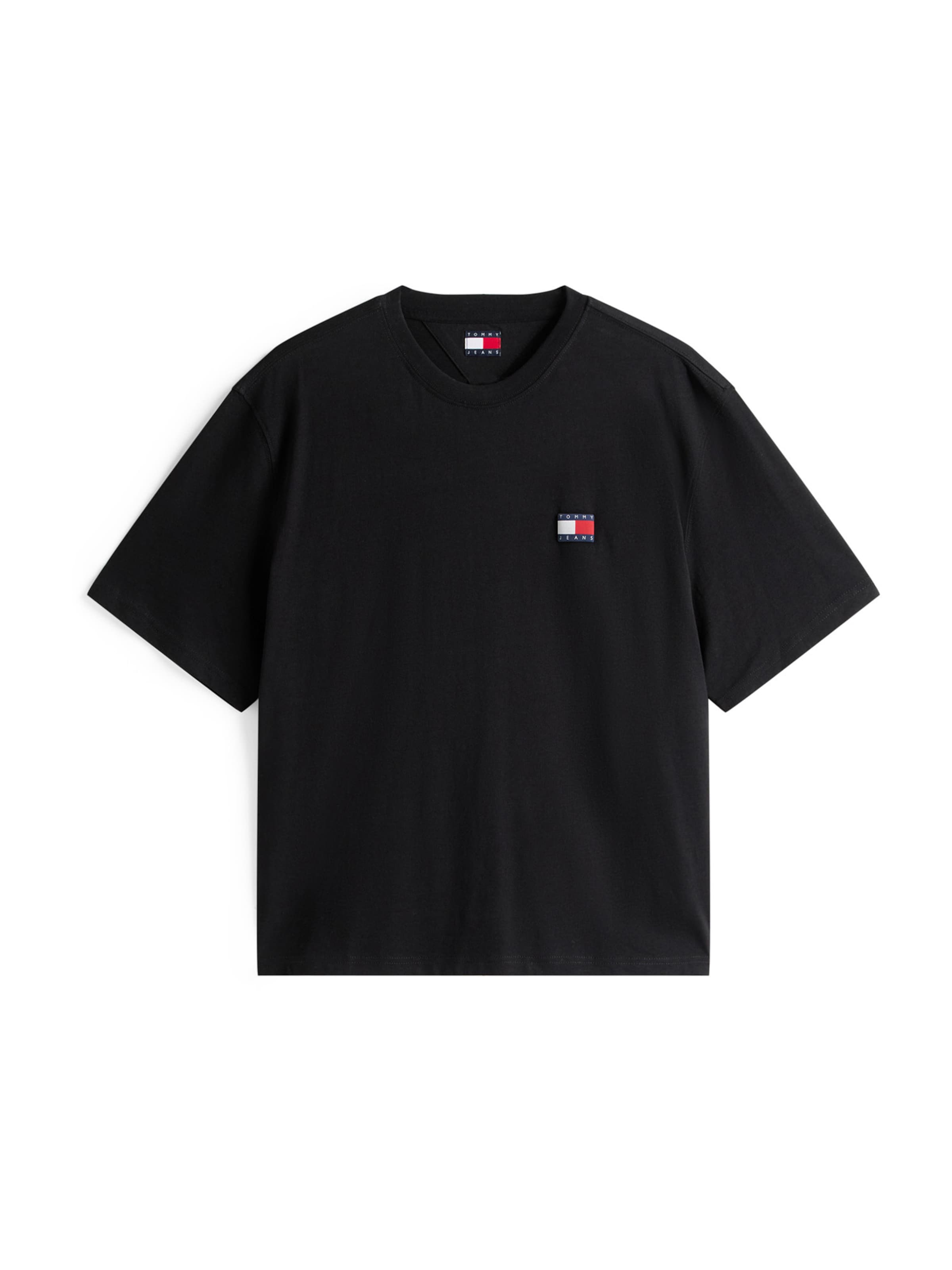 Tricou de la Tommy Jeans pe negru: față