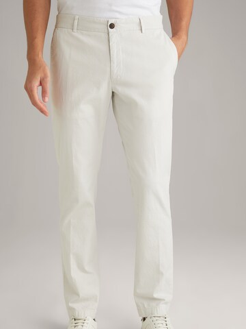 Coupe slim Pantalon 'Hank' JOOP! en blanc : devant