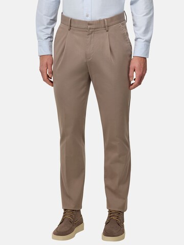 Boggi Milano Slimfit Hose in Beige: Vorderseite