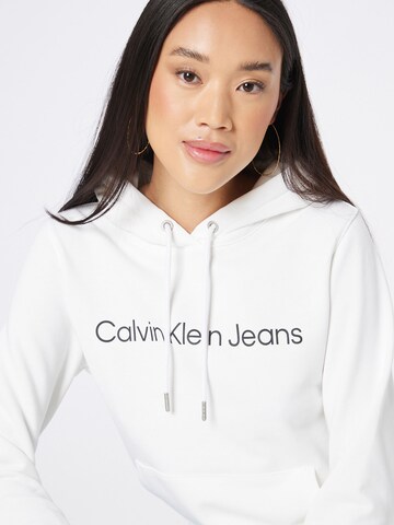 Calvin Klein Jeans Mikina - biela