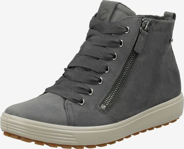 ECCO High-Top Sneakers in Grey: front