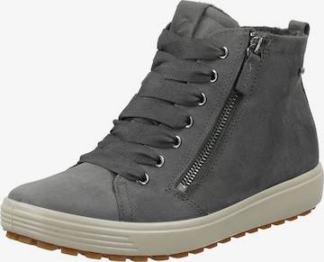 ECCO Sneakers hoog in Grijs: voorkant