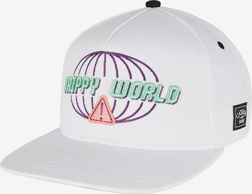 Cayler & Sons Cap 'Trippy World' in White: front