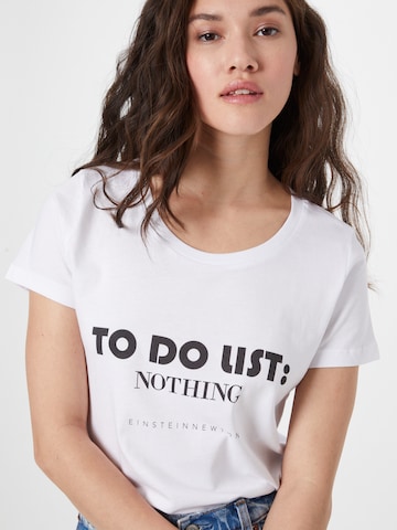 balta EINSTEIN & NEWTON Marškinėliai 'Nothing'