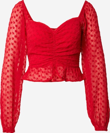 HOLLISTER - Blusa en rojo: frente