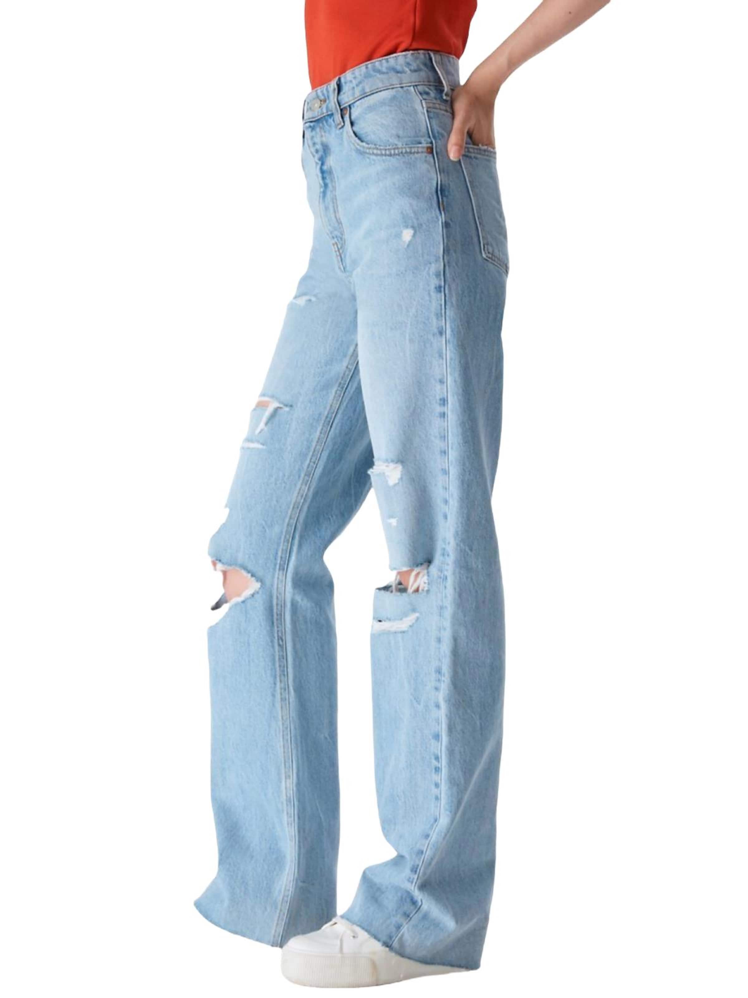 LTB Jeans Wide leg Jeans 'LTB Jeans Damen Danica High Waist Wide Leg Jeanshose' in Blauw