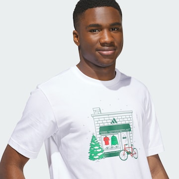 ADIDAS SPORTSWEAR Tričko 'Holiday Shop' – bílá