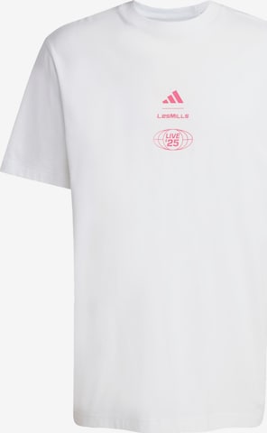 ADIDAS PERFORMANCE Performance Shirt 'Lesmills Tour' in White: front