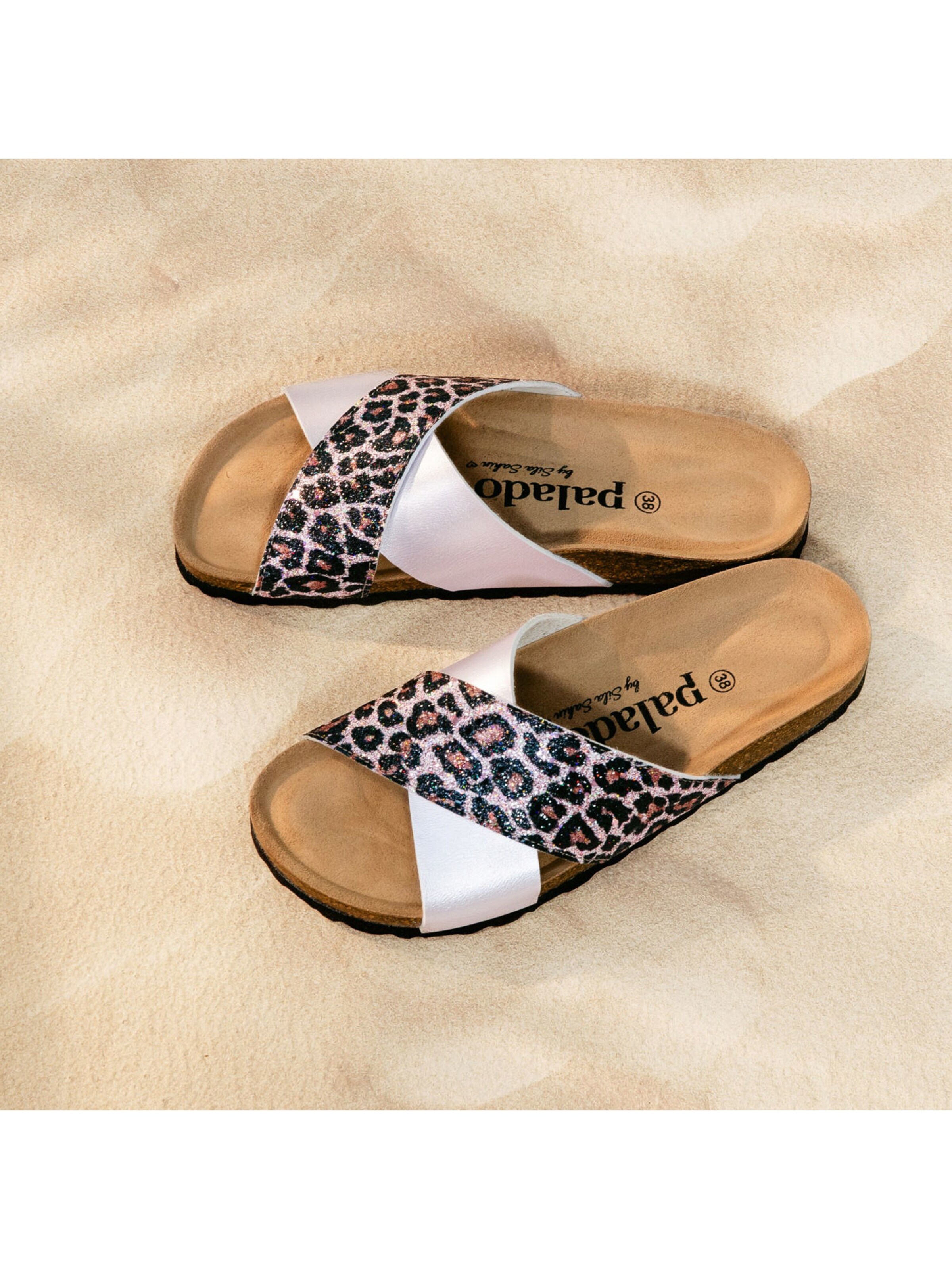 Palado by Sila Sahin Pantolette 'Palado Rianel Wild by Sila Sahin'‌‌‌ in Pink