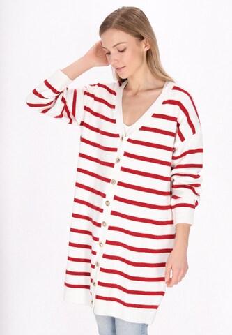 Cardigan DreiMaster Maritim en blanc : devant