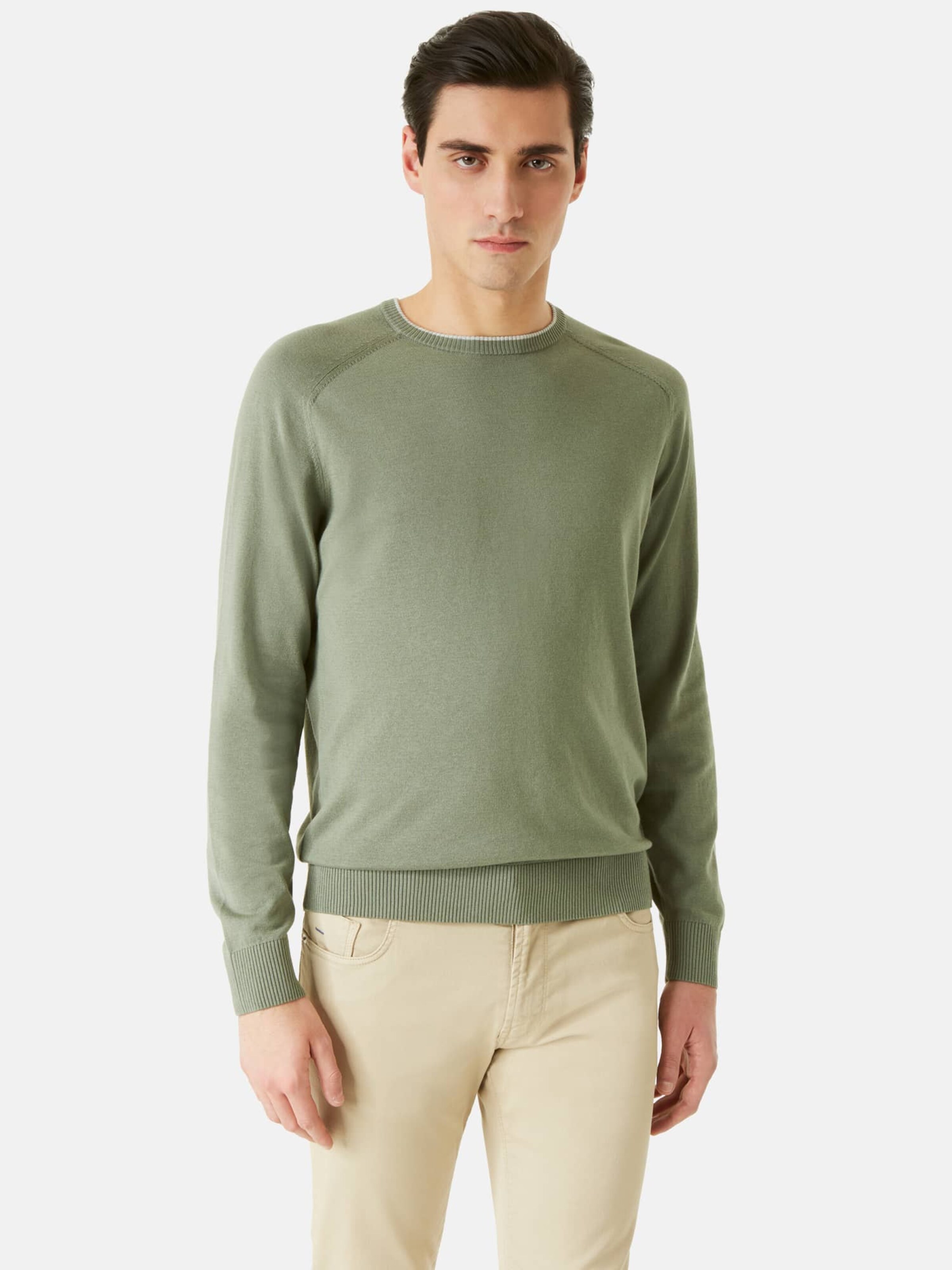 Männer Pullover & Strick Boggi Milano Pullover in Grün - MI64101 Männer Pullover & Strick Boggi Milano Pullover in Grün - MI64101