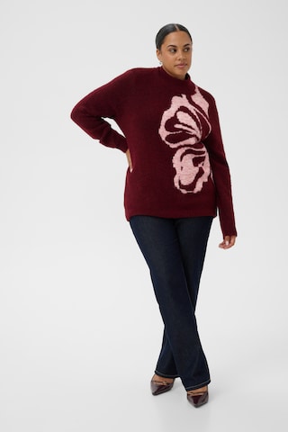 Pull-over KAFFE CURVE en rouge