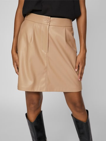 VILA Skirt 'LINE' in Beige: front